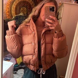 Misguided cropped puffer